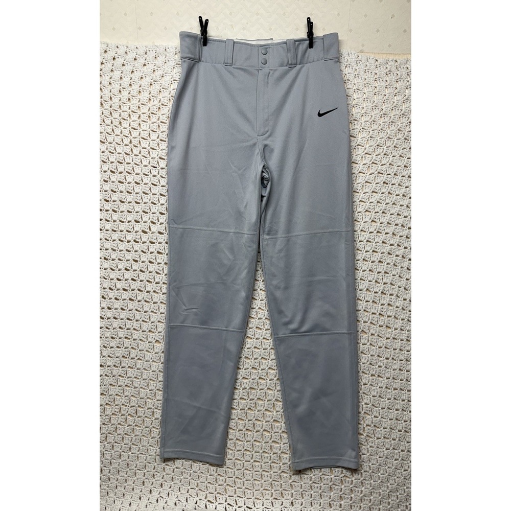 Nike Dri-Fit Pants Mens Size M Grey Black Core Baseball  615282-052